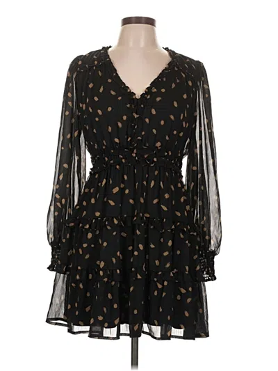 Pre-owned Blu Pepper Casual Dress In Black