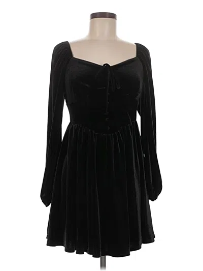 Pre-owned Blu Pepper Casual Dress In Black