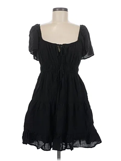 Pre-owned Blu Pepper Casual Dress In Black