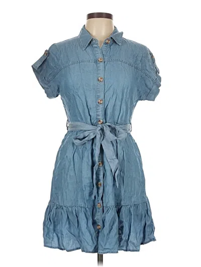 Pre-owned Blu Pepper Casual Dress In Blue