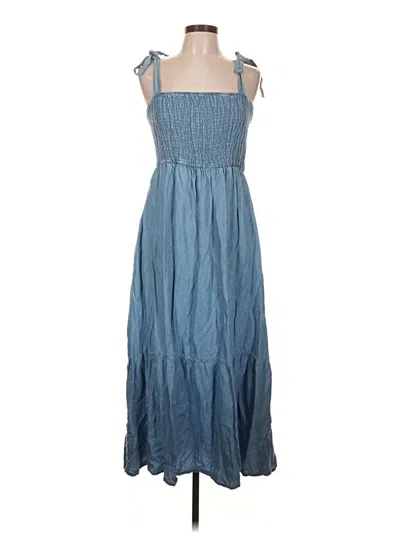 Pre-owned Blu Pepper Casual Dress In Blue