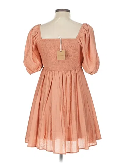 Pre-owned Blu Pepper Casual Dress In Brown