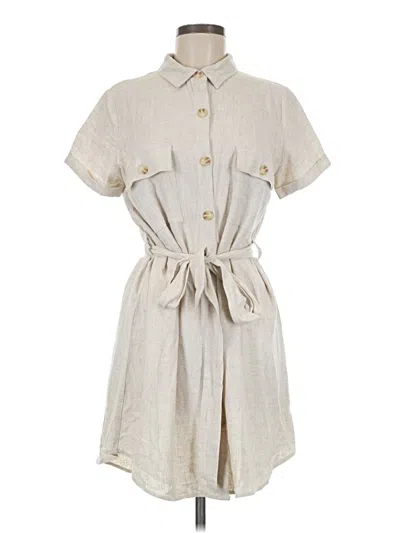 Pre-owned Blu Pepper Casual Dress In Gray