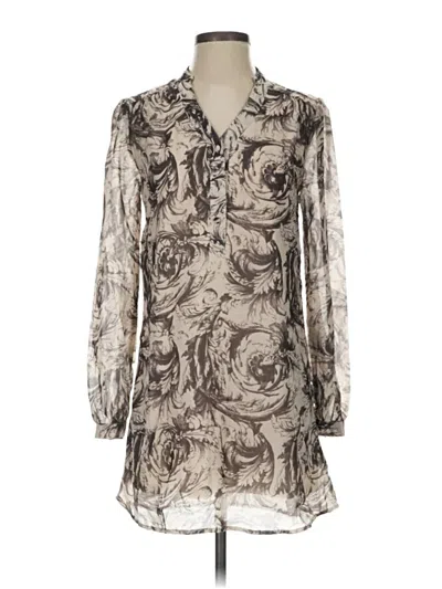 Pre-owned Blu Pepper Casual Dress In Gray