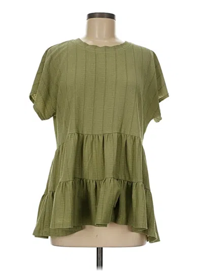 Pre-owned Blu Pepper Casual Dress In Green