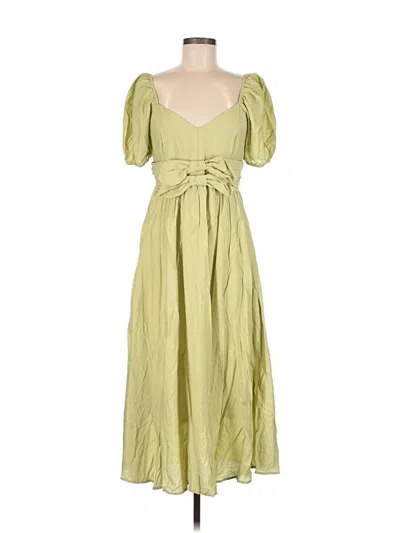 Blu Pepper Casual Dress In Green