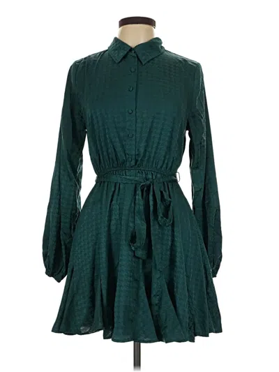 Pre-owned Blu Pepper Casual Dress In Green