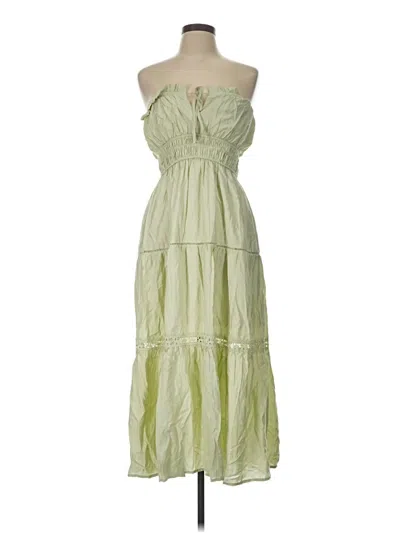 Pre-owned Blu Pepper Casual Dress In Green