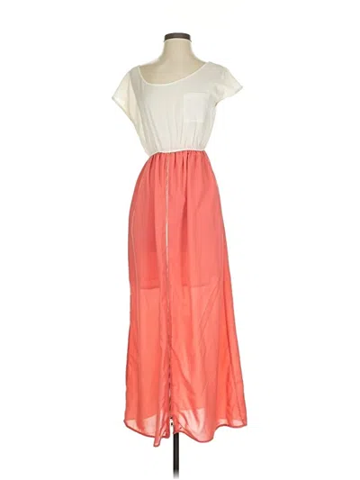 Pre-owned Blu Pepper Casual Dress In Orange