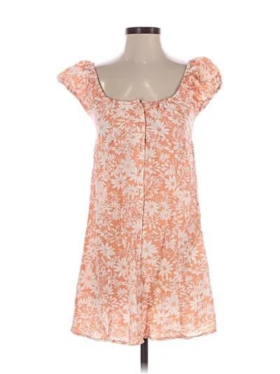 Pre-owned Blu Pepper Casual Dress In Orange