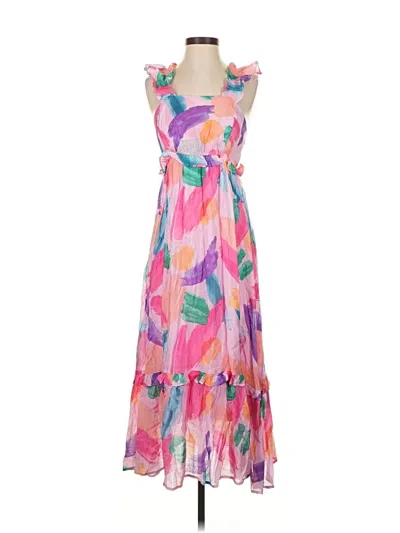 Blu Pepper Casual Dress In Pink