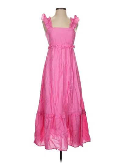 Pre-owned Blu Pepper Casual Dress In Pink