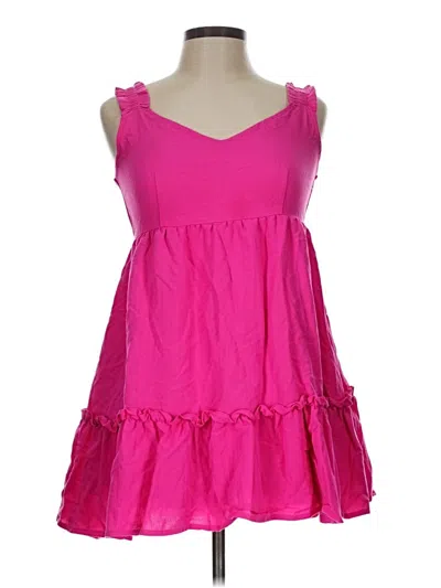 Pre-owned Blu Pepper Casual Dress In Pink
