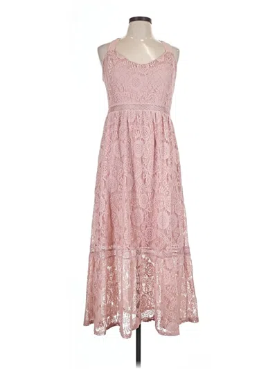 Pre-owned Blu Pepper Casual Dress In Pink