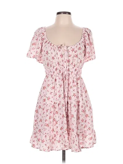 Pre-owned Blu Pepper Casual Dress In Pink