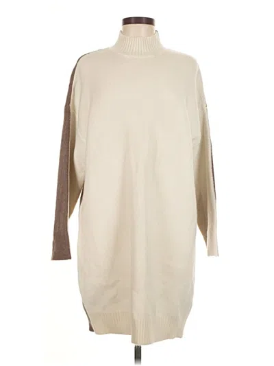 Pre-owned Blu Pepper Casual Dress In Tan