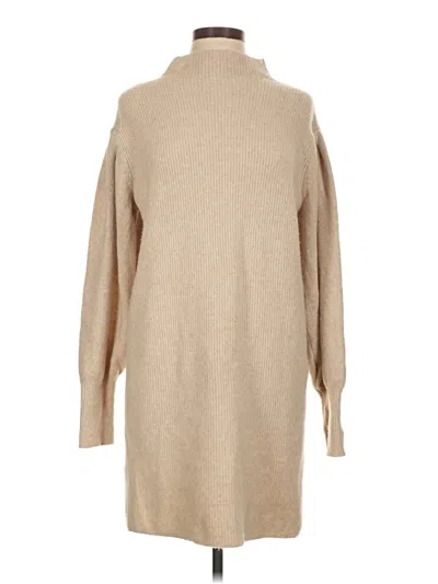 Pre-owned Blu Pepper Casual Dress In Tan