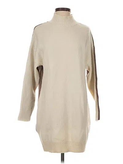 Pre-owned Blu Pepper Casual Dress In White