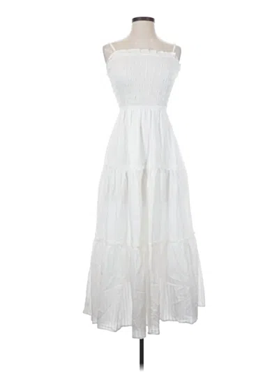 Blu Pepper Casual Dress In White
