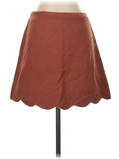 Pre-owned Blu Pepper Casual Skirt In Brown