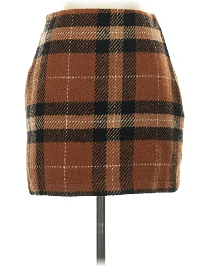 Pre-owned Blu Pepper Casual Skirt In Brown