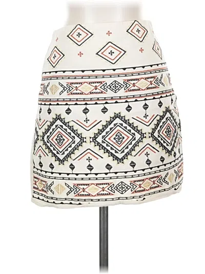 Pre-owned Blu Pepper Casual Skirt In Ivory