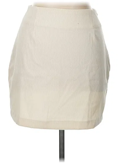 Pre-owned Blu Pepper Casual Skirt In Ivory