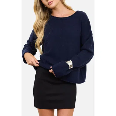 Blu Pepper Center Seam Sweater In Blue
