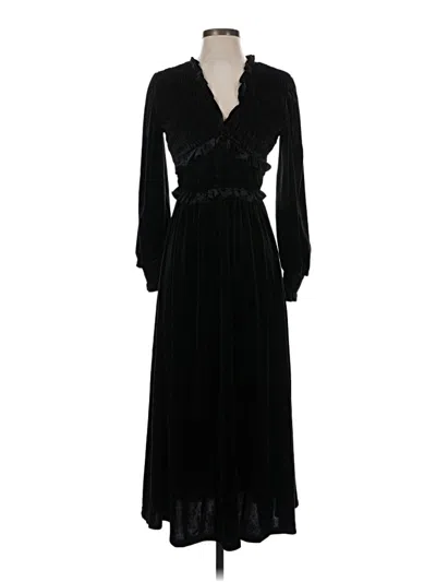 Pre-owned Blu Pepper Cocktail Dress In Black