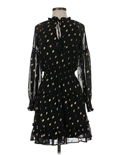 Pre-owned Blu Pepper Cocktail Dress In Black