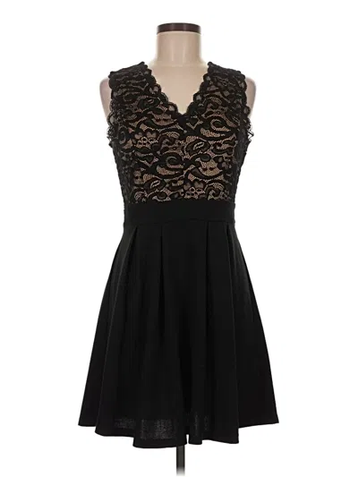 Pre-owned Blu Pepper Cocktail Dress In Black