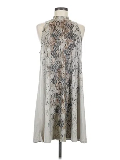 Pre-owned Blu Pepper Cocktail Dress In Gray