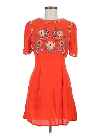 Pre-owned Blu Pepper Cocktail Dress In Orange