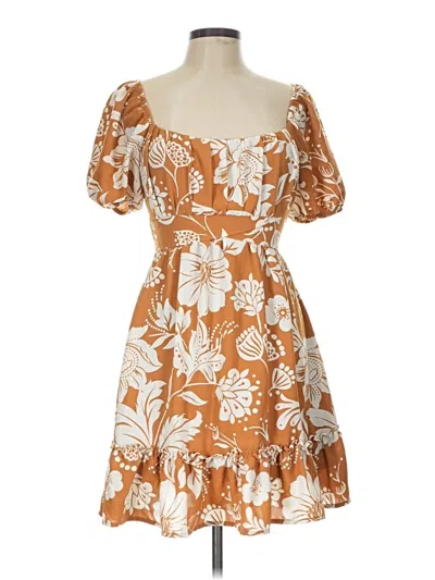 Pre-owned Blu Pepper Cocktail Dress In Orange