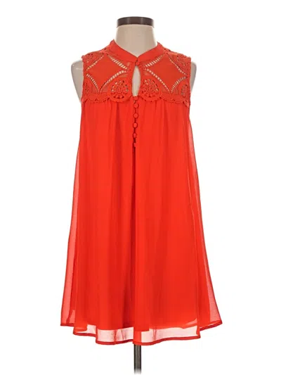 Pre-owned Blu Pepper Cocktail Dress In Orange