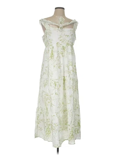 Pre-owned Blu Pepper Cocktail Dress In White