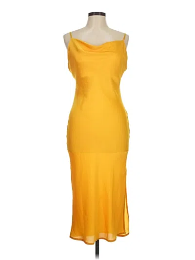 Pre-owned Blu Pepper Cocktail Dress In Yellow