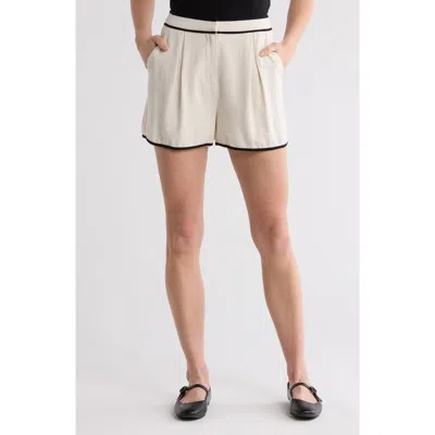 Blu Pepper Contrast Piping High Waist Shorts