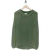 Blu Pepper Cotton Pullover Sweater In Olive
