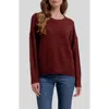 Blu Pepper Crewneck Sweater In Burgundy