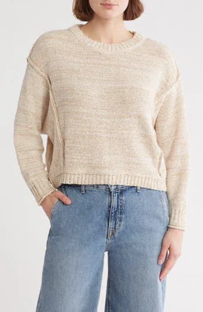 Blu Pepper Crewneck Sweater In Khaki