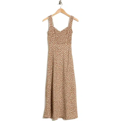 Blu Pepper Ditsy Floral Midi Dress In Pattern