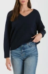 Blu Pepper Drop Shoulder Sweater In Navy