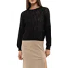 BLU PEPPER BLU PEPPER EXTENDED SHOULDER KNIT SWEATER