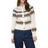 Blu Pepper Fair Isle Cardigan In Multi