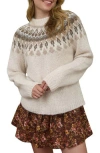 Blu Pepper Fair Isle Sweater In Multi