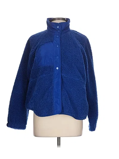 Pre-owned Blu Pepper Faux Fur Jacket In Blue