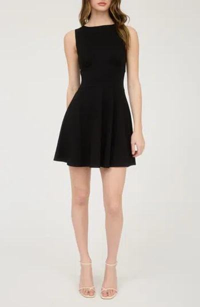 Blu Pepper Fit & Flare Minidress