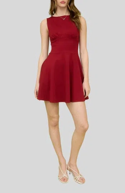Blu Pepper Fit & Flare Minidress