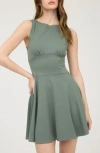Blu Pepper Fit & Flare Minidress